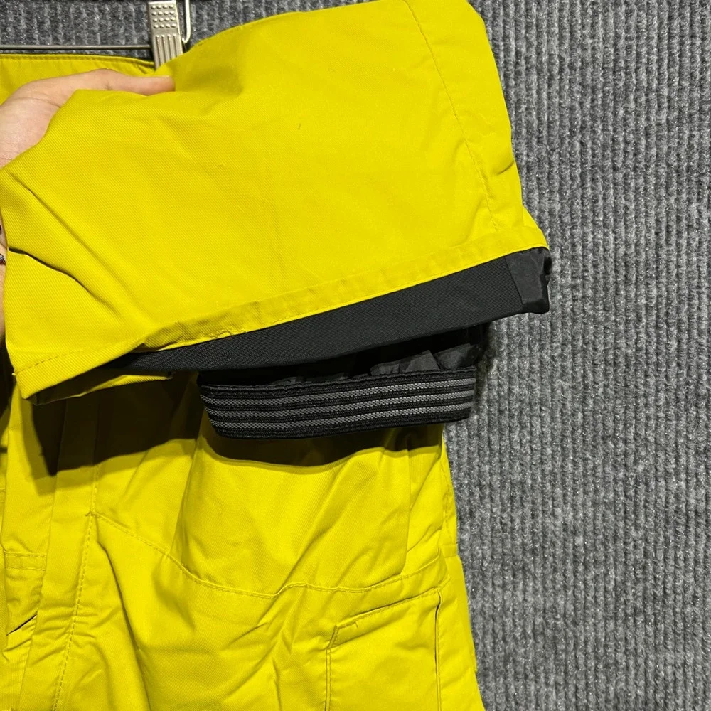 Quiksilver Snow Pants Mens M Yellow Dry Flight 10K Waterproof Cargo Ski Pants